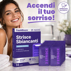FreshWhite™ Strisce Sbiancanti per Denti Effetto Anti-Giallo